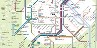 ایس ریلوے Wien نقشہ