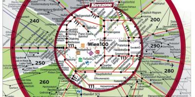 Wien 100 زون کا نقشہ