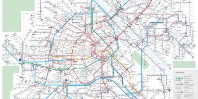 نقشہ ویانا کے عوامی نقل و حمل کے نظام