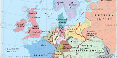 ویانا آسٹریا یورپ کا نقشہ