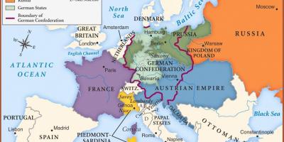 نقشہ کے ویانا میں یورپ