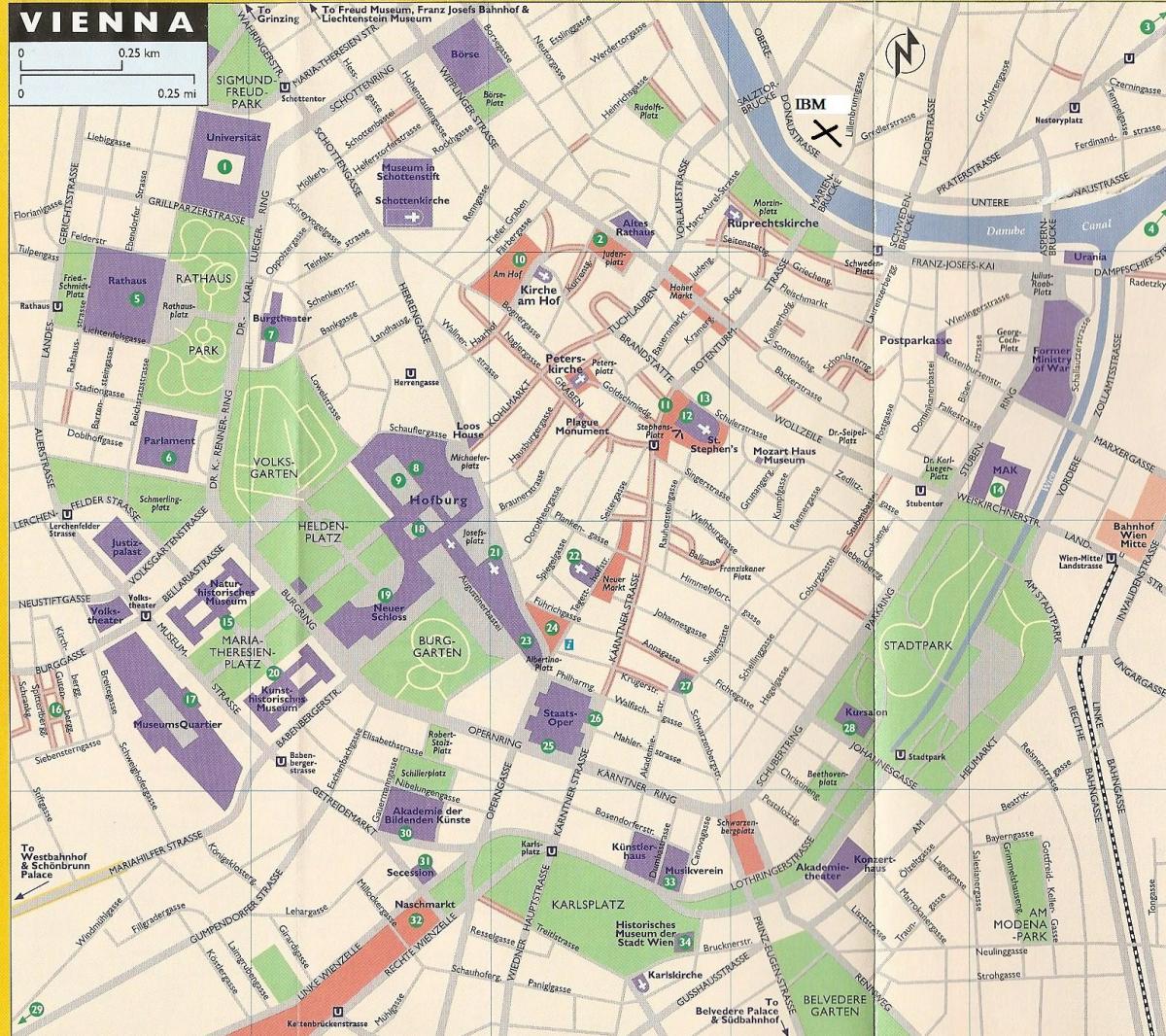 نقشہ کے محکمہ اسٹورز میں ویینا 
