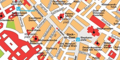 ویانا centrum نقشہ