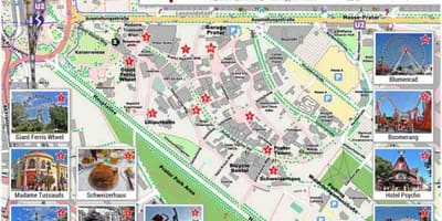 نقشہ کے ویانا پارک اور سواری