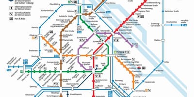 نقشہ کے ویانا mrt